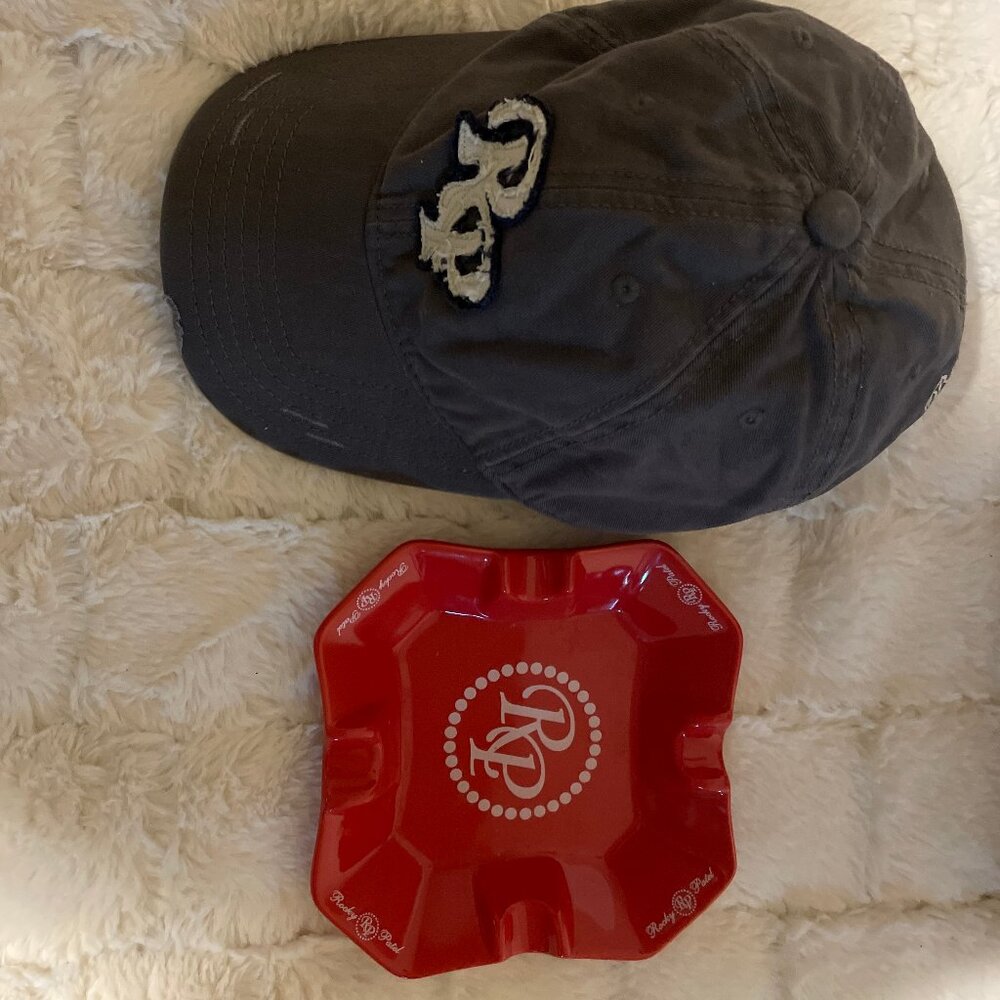 Rocky Patel hat + ashtray